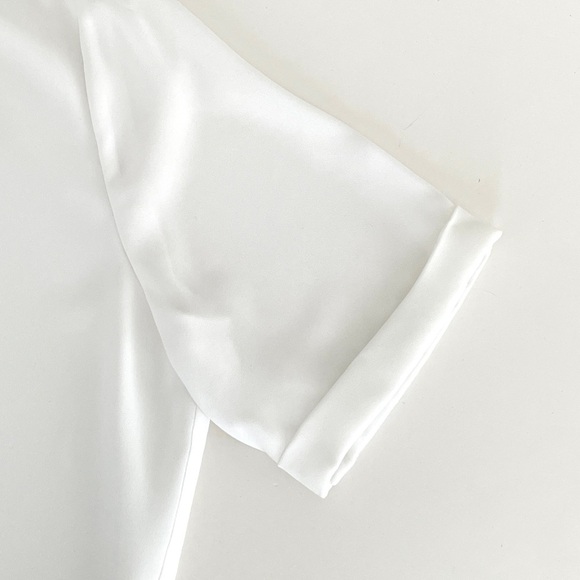 Aritzia Babaton Axis V-Neck Short Sleeves Blouse in Espace - Picture 5 of 9